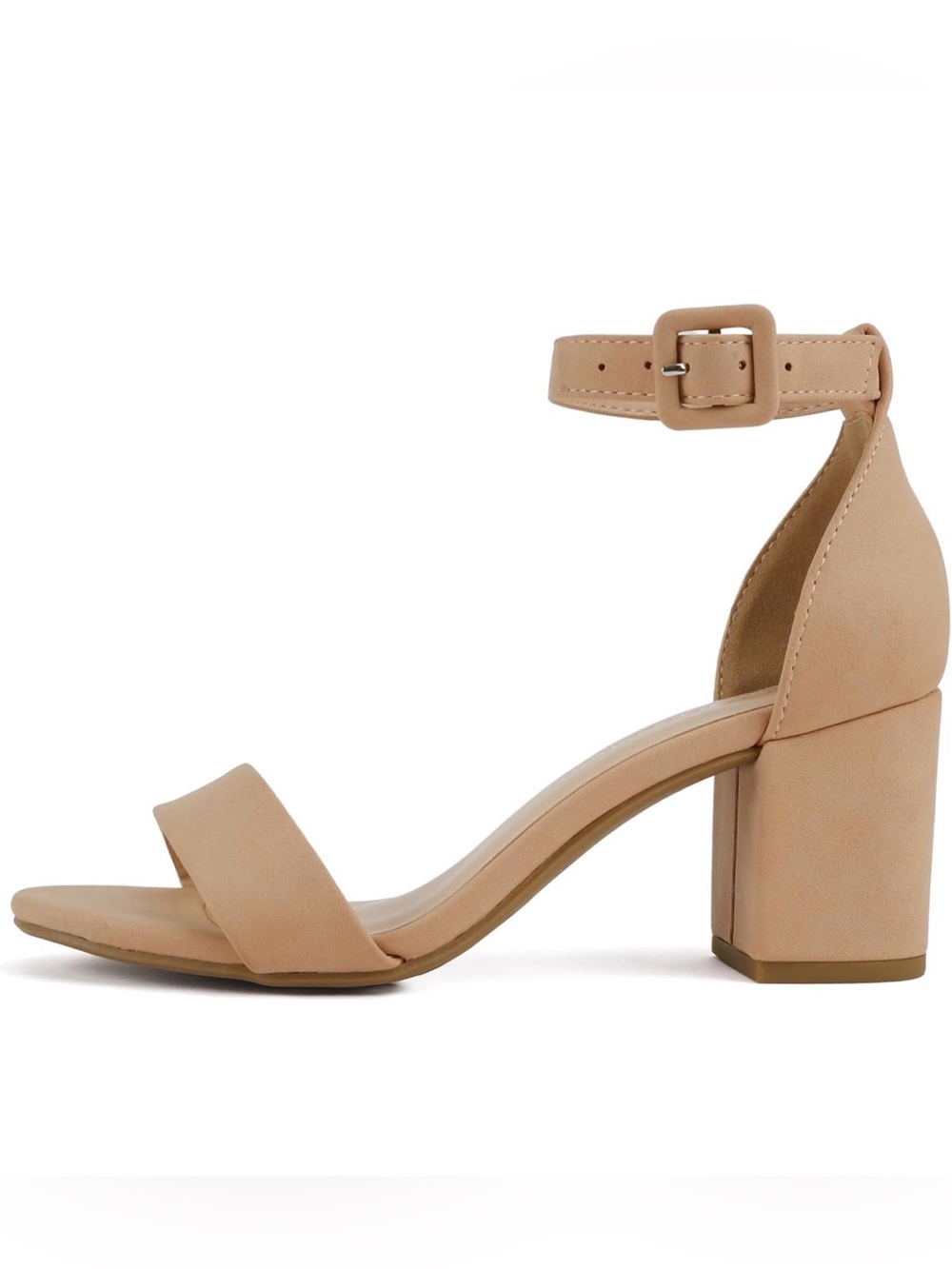 Cityclassified Women Round Toe Back Counter Dress Sandal Adjustable Ankle Strap